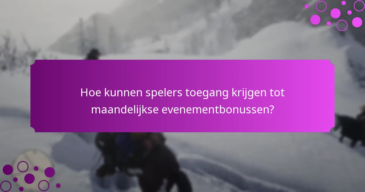 Hoe kunnen spelers toegang krijgen tot maandelijkse evenementbonussen?