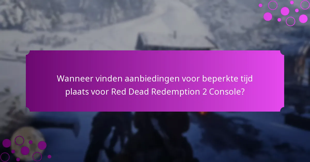 Welke speciale bonussen zijn beschikbaar voor Red Dead Redemption 2 Console-spelers?