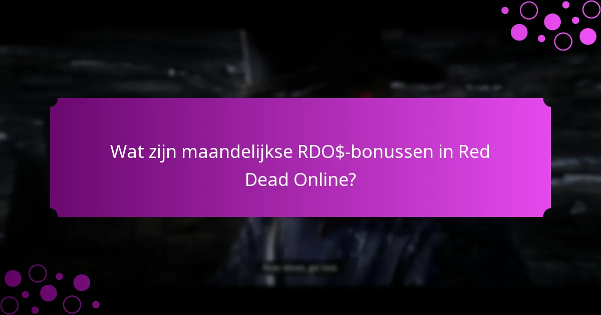 Welke speciale missies dragen bij aan RDO$-bonussen?