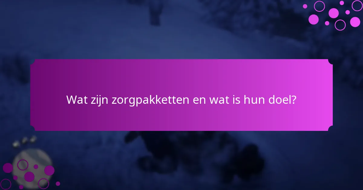 Welke speciale promoties zijn beschikbaar voor zorgpakketten?