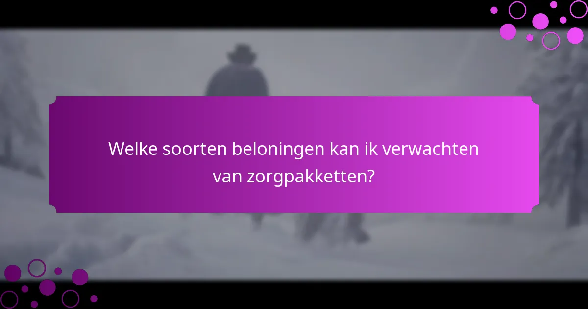 Wat zijn de huidige promoties met betrekking tot zorgpakketten?